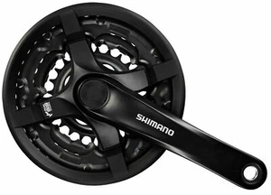 Guarnitura pedivella bici Shimano FC-TY501 42-34-24 48-38-28 denti per sw 6-8 velocità - Foto 1 di 4