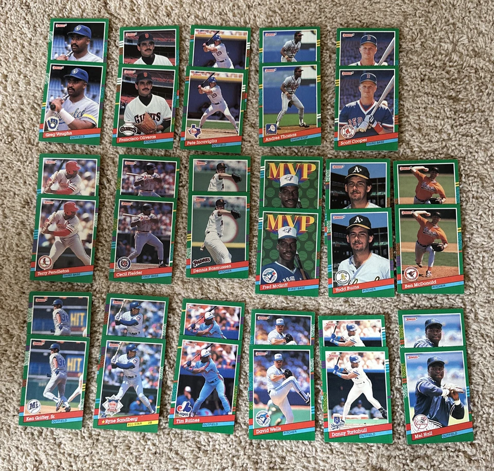 Tarjetas de béisbol 34 hojas  Foto 1 de 4