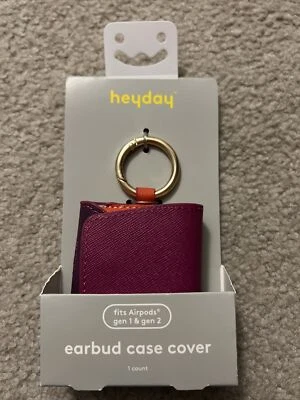 heyday earbud case cover fits  Apple AirPods gen 1 and gen 2 faux leather - Image 1 of 2