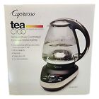 Capresso Tea C100 6 Cup 48 oz Temperature Controlled Electric Glass Water Kettle
