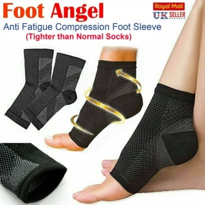 2 x Plantar Fasciitis Compression Socks Heel Foot Arch Pain Relief Support Pair