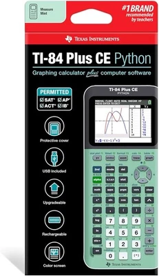 Texas Instruments TI-84 Plus CE Python Color Graphing Calculator - Mint - New - Image 1 of 4