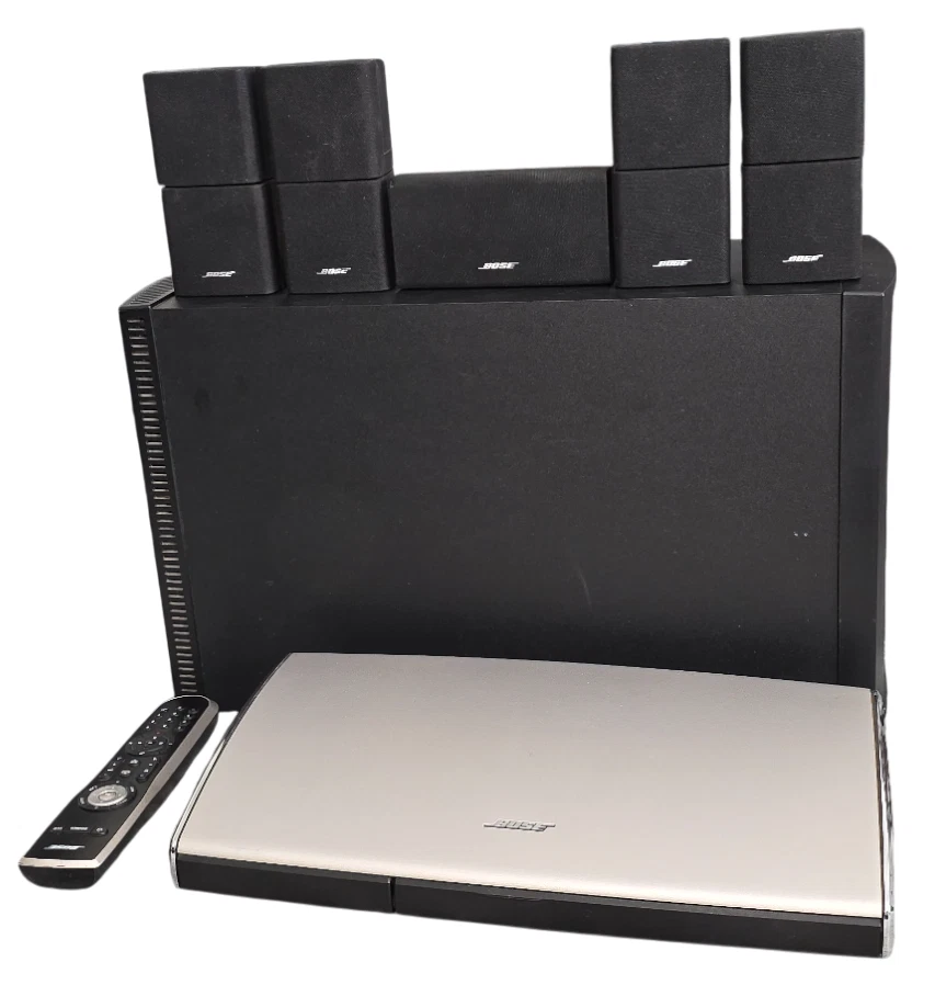 Sistema completo Bose Acoustimass PS28 III + AV20 con control remoto y cables - Excelente Foto 1 de 4