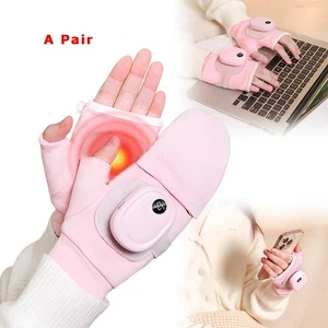 Guantes térmicos - Mitones convertibles recargables y ajustables para trabajo al aire libre - Imagen 1 de 10