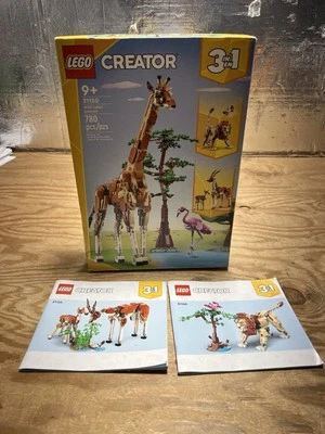 LEGO CREATOR: Wild Safari Animals 31150 EMPTY BOX ONLY Lion And Gazelle Booklet - Image 1 of 4