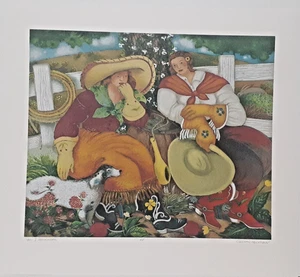Linda Carter Holman "Yes - I Remember" AP 27" x 22.5" Image 33" x 29.5" overall - Picture 1 of 7