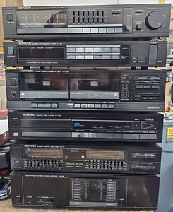 Sistema estéreo Kenwood con ecualizador, casete, sintonizador, reproductor de CD, amplificador leer descripción - Imagen 1 de 10