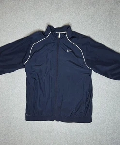 Nike Jacke Herren Large Navy Blau Windbreaker Dri-FIT Full Zip Track Running - Bild 1 von 19
