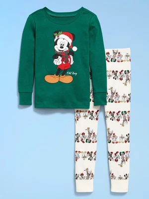 New Disney Old Navy Two Piece Holiday Mickey Parade PJS Pajama Set Size 3T NWT - Image 1 of 4