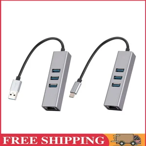USB3.0 Gigabit Ethernet Adapter PC Laptop Dock USB to Rj45 Lan Hub Network Card - Afbeelding 1 van 13