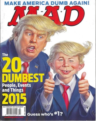 Donald Trump - Mad Magazine - February 2016 - AUTHENTIC - Image 1 of 2