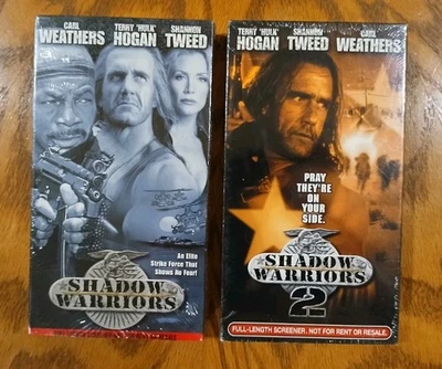 Shadow Warriors VHS Screener Promo FACTORY SEALED Hulk Hogan Carl Weathers RARE - Image 1 of 4