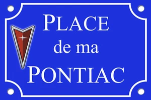 PLAQUE RUE Pontiac Firebird Transam Fiero 20X30 CM ALU - Imagen 1 de 1