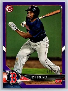 2018 Bowman Josh Ockimey Rookie Purple Parallel #/250 RC #BP34 - Picture 1 of 2