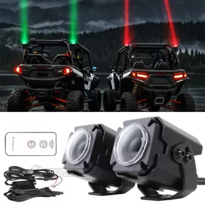 Laser RGB LED Whip Lights Whipless Antenna Remote For Can-am X3 RZR UTV ATV - Bild 1 von 13