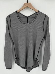 Top LULULEMON para mujer talla 6 empujador de ritmo jersey elástico panel de malla agujeros para los pulgares - Imagen 1 de 9