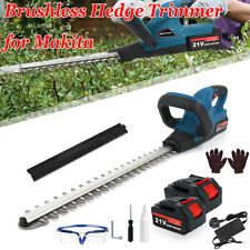 CHENTIANXIA Cordless 21V Hedge Trimmer with 2 Battery For Makita 18V Battery