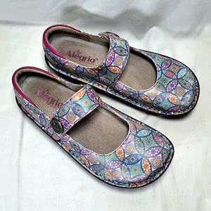 Alegria Paloma Grand Multi-Color Floral Mary Jane Shoes Womens EU 38 US 8-8.5 - Picture 1 of 11