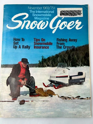 SNOW GOER Snowmobile Magazine November 1969 Vintage - Image 1 of 4