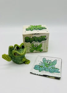 Sprogz Frog Figurine Hopping Mad 1994 Holland Studio Angry Frog Hand Made Sculpt - Picture 1 of 9