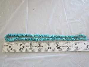 Natural Globe AZ Sleeping Beauty Turquoise Nugget Chip Beads 18" Strand - Picture 1 of 3