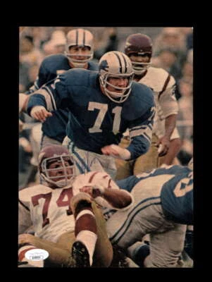 Foto autógrafa firmada por Alex Karras JSA 7x10 Leones de los años 60 Foto 1 de 3