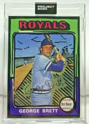 Topps PROJECT 2020 #232 - 1975 George Brett by Joshua Vides - Print Run SP /2243 - Image 1 of 3