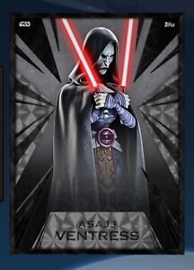 Topps Star Wars Card Trader Legendary  Refractor Radiant Gilded Asajj Ventress