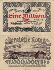 Banknot 1 milion marek 1923 Stuttgart Badenia-Wirtembergia WTB-18 Ro.778 P-S987