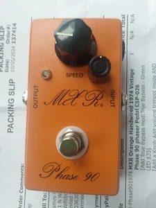 AnalogMan Modded Dunlop MXR Custom Shop CSP026 '74 Vintage Phase 90 Gitarre - Bild 1 von 11