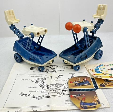 MEGO Micronauts HYDRA 71021 Robot Space Vehicles Qty 2 Instructions Decals 1976 Cover