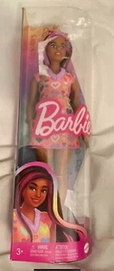 Barbie Fashionistas Doll #207 with a Heart-Print Sweater Dress New/Damaged Box - Picture 1 of 2