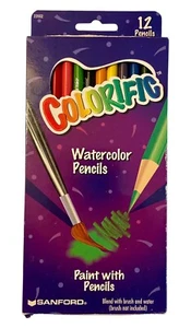 Lápices para colorear Sanford 12 colores lisos brillantes calidad - Nuevos en caja - Imagen 1 de 3