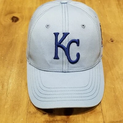 Kansas City Royals Hat Cap Strap Back Blue Hall Of Fame Game Promo Stadium - Image 1 of 4