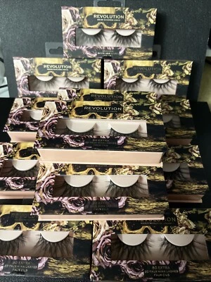 Maquillaje de ojos Revolution 3D pestañas de visón imitación tan volumen extra longitud X 12 juegos R1 - Imagen 1 de 4