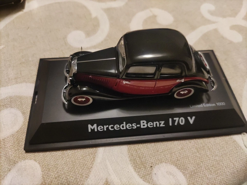 1:43 SCHUCO Mercedes Benz 170V Limousine Rit/Schuwarz  - Immagine 1 di 1