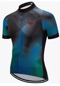 Weimostar Men's Cycling Jersey Short Sleeve Bike Clothing Multicolored Size- M - Picture 1 of 6