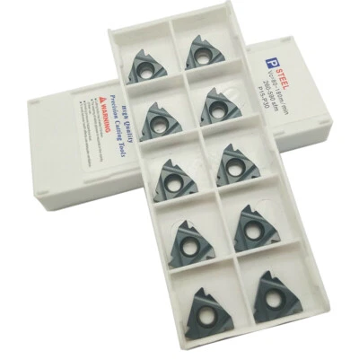 10Pcs 3/8" 16ER 3.0ISO LDA 3mm Pitch CNC External Threading Insert For SNL SER - Image 1 of 4