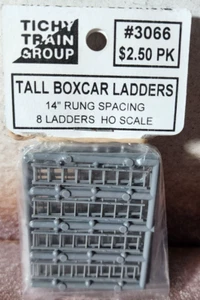 Tichy Train 3066 Freight Car Ladders Boxcars 14" Rung Spacing 8 Ladders HO Scale - Picture 1 of 2
