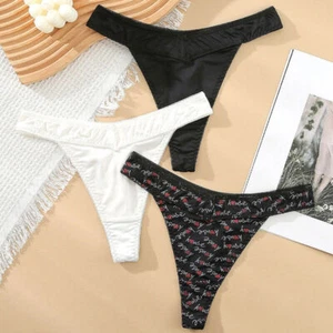 Damen Sexy 1/3er Pack Set Tangas Slips G-String Dessous Unterwäsche Höschen - Bild 1 von 17