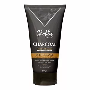 Globus Naturals Activated Charcoal Peel Off Mask Enriched With Vitamin-E - Picture 1 of 6