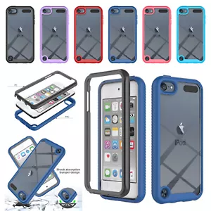 Fr Apple iPod Touch 5/6/7th Gen Rugged Shockproof Case Built-in Screen Protector - Picture 1 of 42