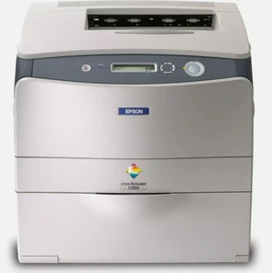 EPSON ACULASER C1100N USB & NETWORK 600DPI A4 COLOR LASER PRINTER + 60% TONER - Picture 1 of 4