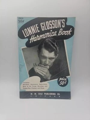 Vintage Lonnie Glisson Harmonica Book Instructional Sheet Music Book 1937 - Image 1 of 4