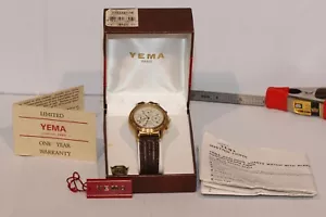 YEMA Paris Gold bezel white dial watch MODEL: Y211fe028 - Picture 1 of 24