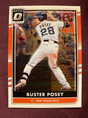 2016 Donruss Optic #155 Giants Buster Posey Baseball Card - Image 1 of 2