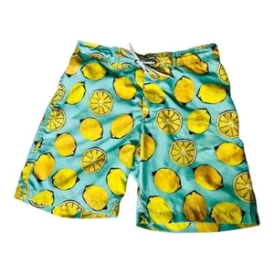 ST. JOHN'S BAY LEMON MEN'S SWIM TRUNKS BATHING SUIT SHORTS SIZE LARGE - Picture 1 of 10