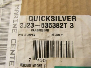 Mercury OEM Genuine Outboard Carburetor 3323-835382T New 9.9 - 15 HP 4 stoke - Picture 1 of 5