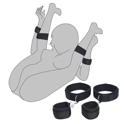 Sex Bondage Wrist & Thigh Cuffs BDSM Restraints Straps Sex Toys for Women Couple - Image 1 of 4