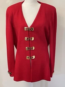 Beautiful St John Collection By Marie Gray Suit, Knit Stretch, Size 14. - Picture 1 of 12
